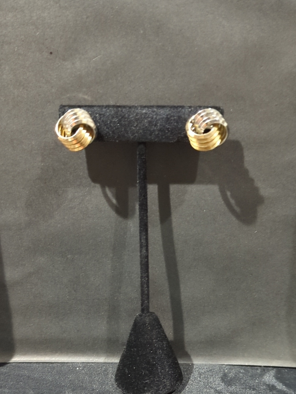 Elegant Two-Tone Gold and Silver Hoop Earrings